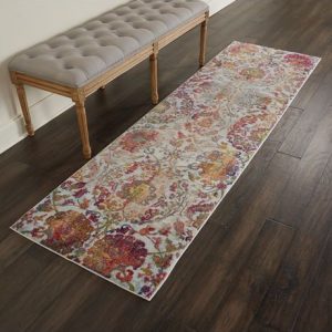 Ankara Global rug in ivory orange | Persian Rugs | Rug & Table Shop Halifax West Yorkshire | 01422 414459