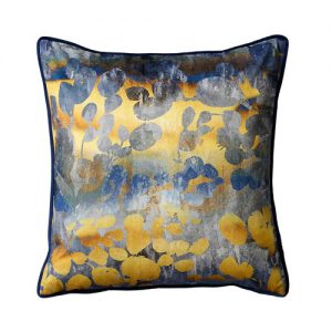 navy orche cushion pattern