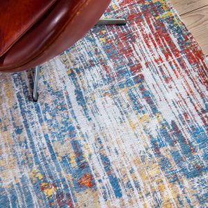 Streaks rug in colour montauk multi