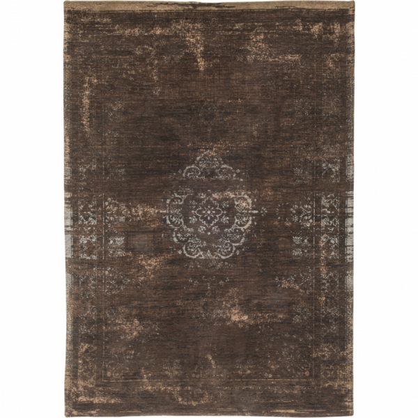 Medaillon rug in colour black pepper