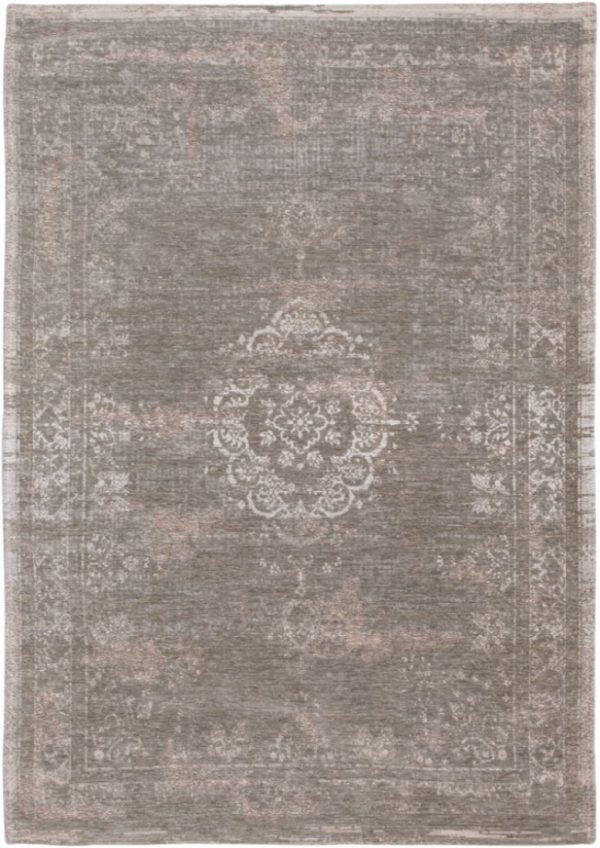 Medaillon rug in colour white pepper
