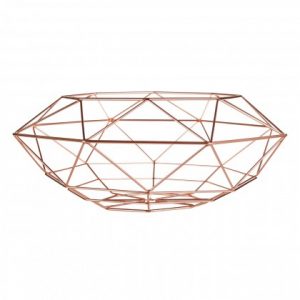 Vertex Fruit Basket in copper