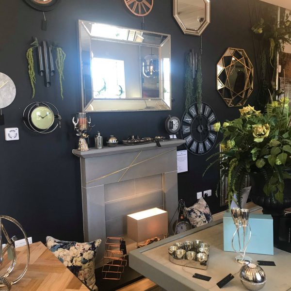 mirrors and clocks in-store