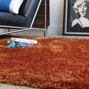 Shaggy Rugs | Deep Pile Rugs | Rug & Table Shop Halifax West Yorkshire | 01422 414459 | Orange Shaggy Rug