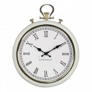 Pocket Style Wall Clock cream