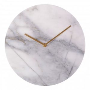 Lamonte Grey Marble Wall Clock