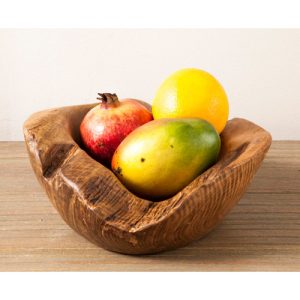 Teak root 30cm fruit bowl