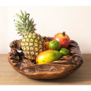 Teak Root 40cm fruit bowl